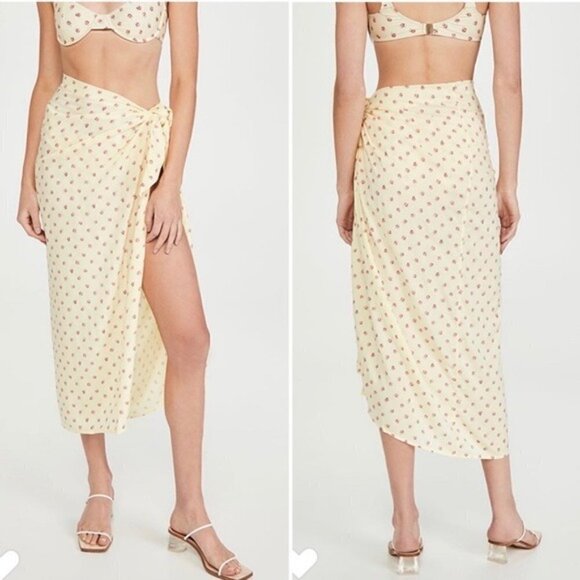 Faithfull the Brand Skirt NWT Santa Maria Midi Floral Skirt new xs - Picture 2 of 7